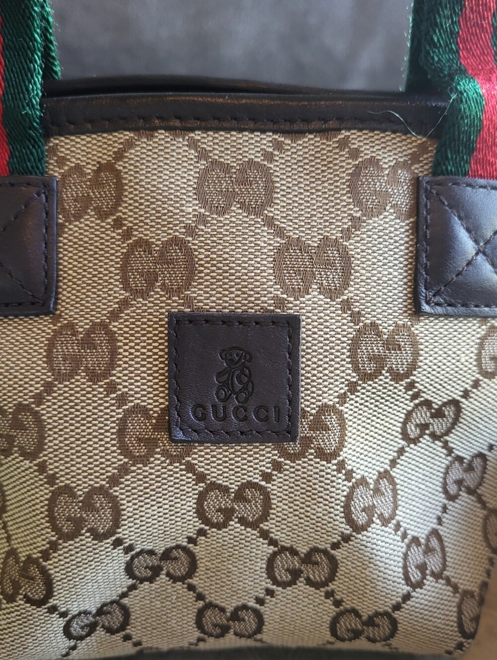 GUCCI Mini GG Canvas Web Childrens Handbag - Picture 11 of 14